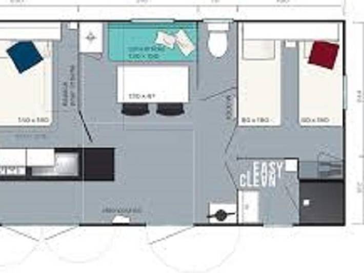 Mobil home pour 4 personnes dans Ponts sur Seulles - 4