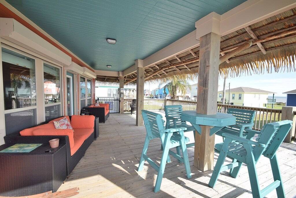 Sanddollar * Blick auf den Strand * 3 Schlafzimmer, 2 1/2 Bäder * 10 Personen in Crystal Beach, Galveston County