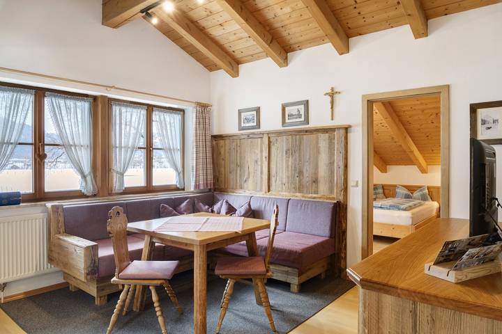 Hütte für 3 Personen, mit Balkon an der Zugspitzland