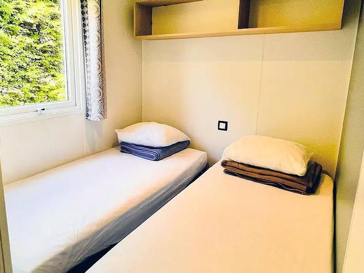 Camping Country Parktouquin - Mobilheim 6 personen - Mobilheim Privilege Noya 4 Zimmer 6 Personen + Tv in Touquin, Seine-et-Marne