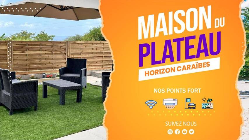 Appartement de vacances pour 3 personnes, avec jardin et vue