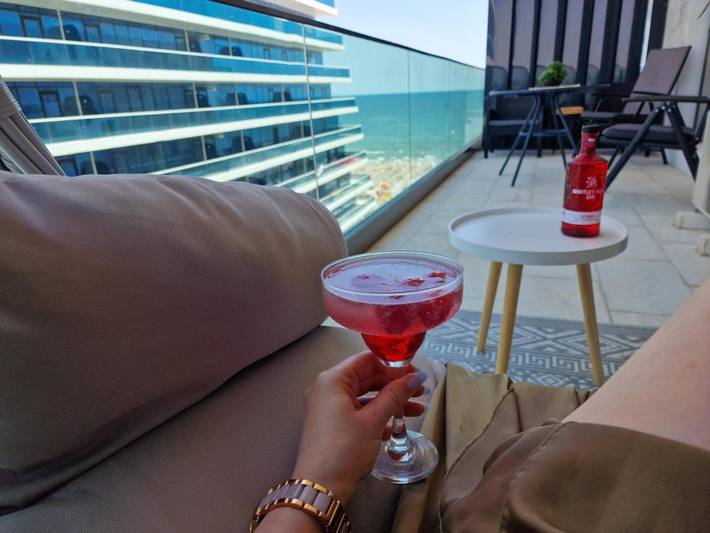 Appartement de vacances pour 4 personnes, avec Balcon ainsi que Terrasse et Vue