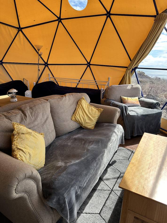Tipi für 4 Personen, mit Meerblick und Garten sowie Terrasse, kinderfreundlich in Wales - 3