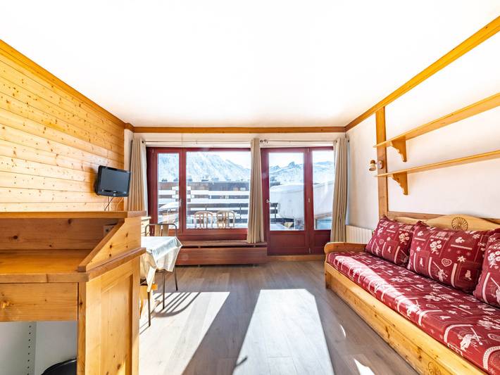 Studio pour 4 personnes, avec terrasse, animaux acceptés à Tignes