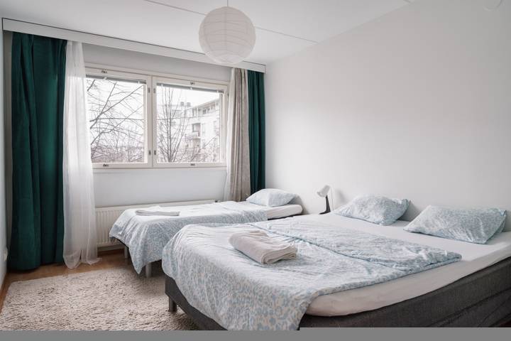 Ganze Wohnung, Spacious 2Br City Retreat with Sauna in Helsinki, Uusimaa