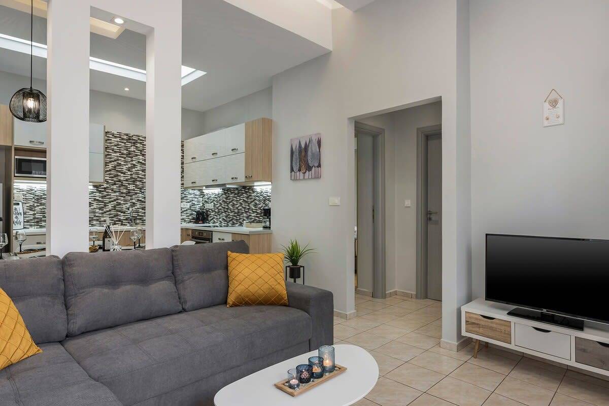 Ganze Wohnung, Ferienwohnung für 6 Personen mit Pool in Kissamos, Chania und Umgebung