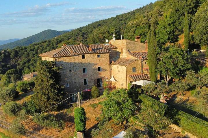Maison d’hôte pour 2 personnes, avec jardin et vue à Greve In Chianti
