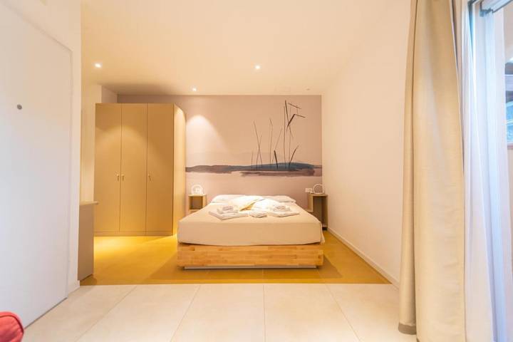 Ferienhaus für 3 Personen, mit Balkon und Terrasse sowie Garten