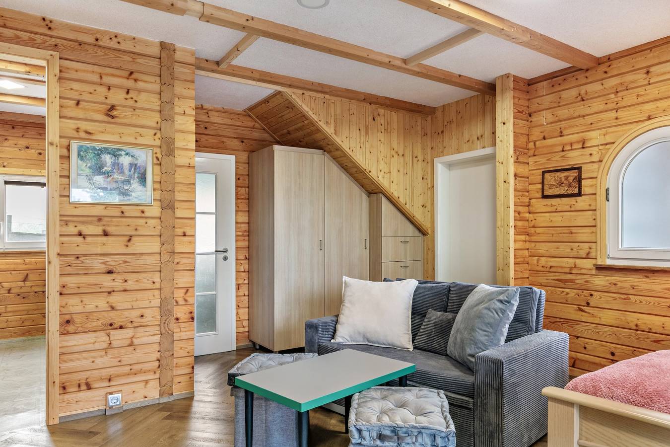 Ferienhaus 'Erdgeschoss' mit privater Terrasse, Garten und Wi-Fi in Niederfinow, Barnimerland Region