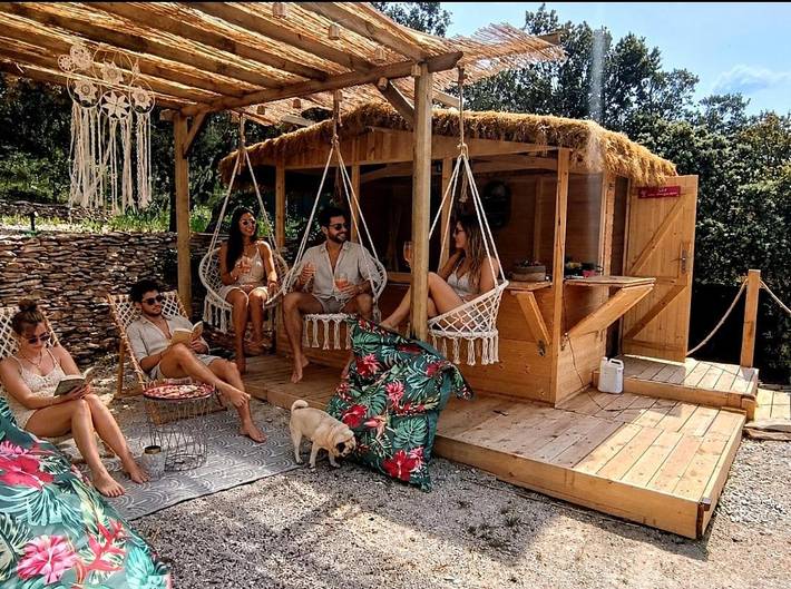 Location de vacances pour 6 personnes, avec vue ainsi que jardin et piscine, animaux acceptés à Blauvac - 3