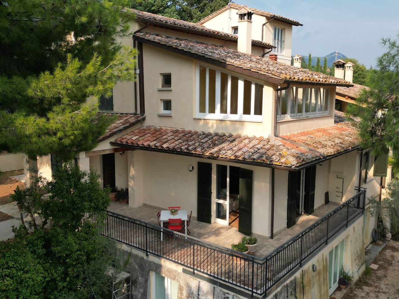 Ferienvilla casaregina bb mit Panoramablick auf den Hügel in Foligno, Perugia e dintorni