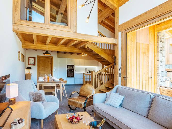 Familien-Chalet in Saint-Martin-de-Belleville - 9 Pers, WLAN, Parkplatz in Saint-Martin-de-Belleville, Vanoise-Massiv