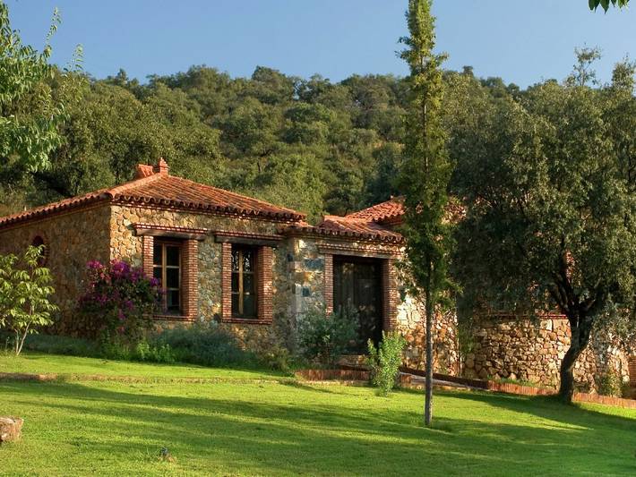 Casa de vacaciones para 5 personas, con Jardín además de Piscina para niños y Piscina en Sierra de Huelva