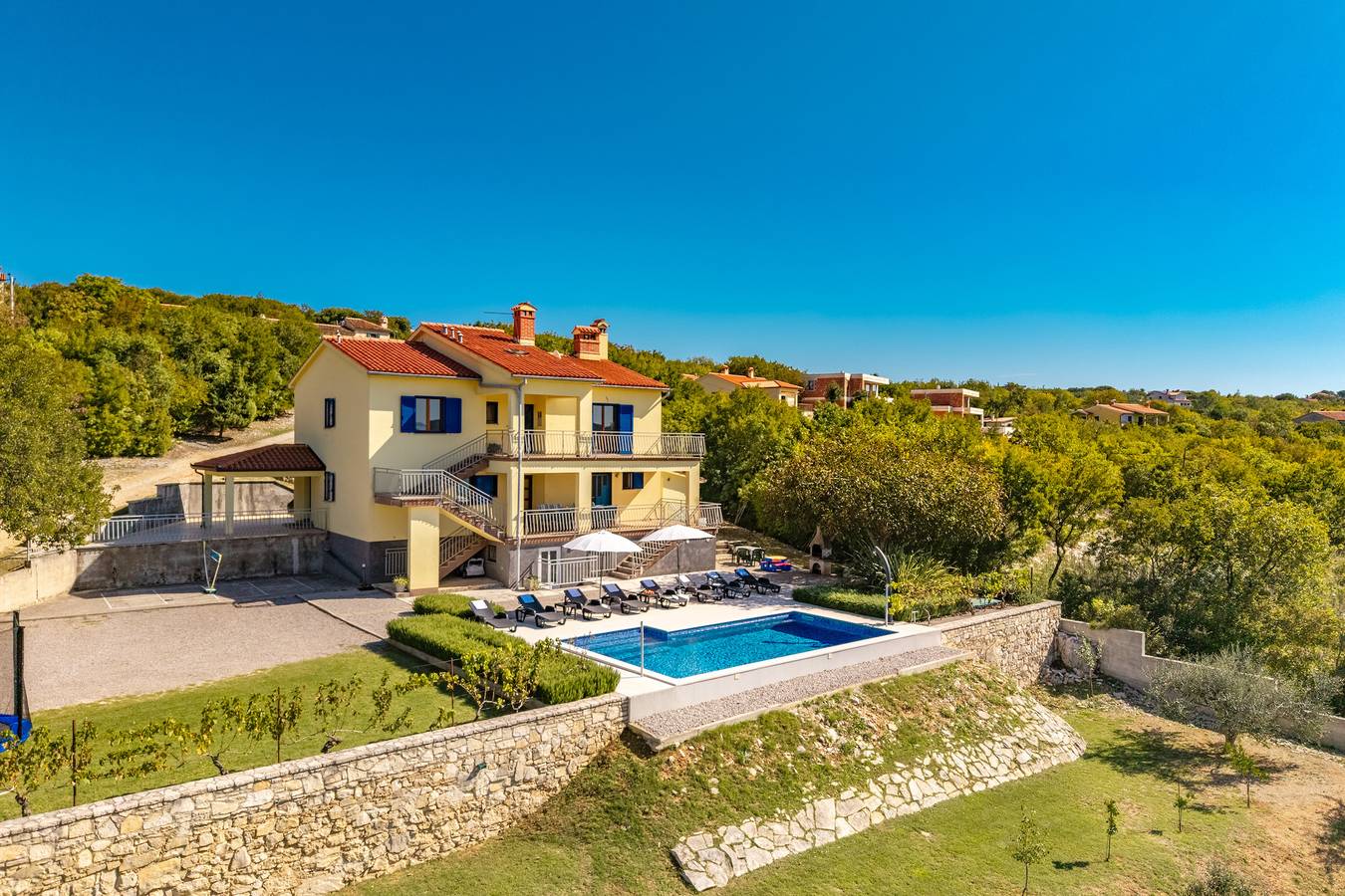 Seaview Pool House Mytilus in Raša, Ostküste Istrien