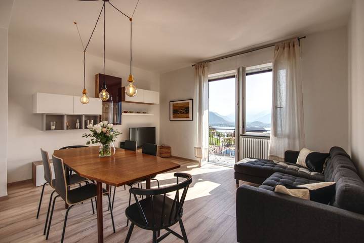 Gîte pour 8 personnes, avec balcon et vue sur le lac à Vercana - 4