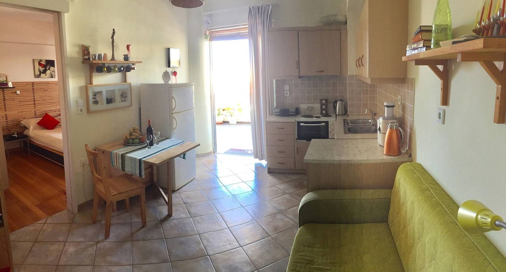 Appartement entier, Appartement de vacances pour 3 personnes avec balcon in Réthymnon (Ville), Région de Réthymnon