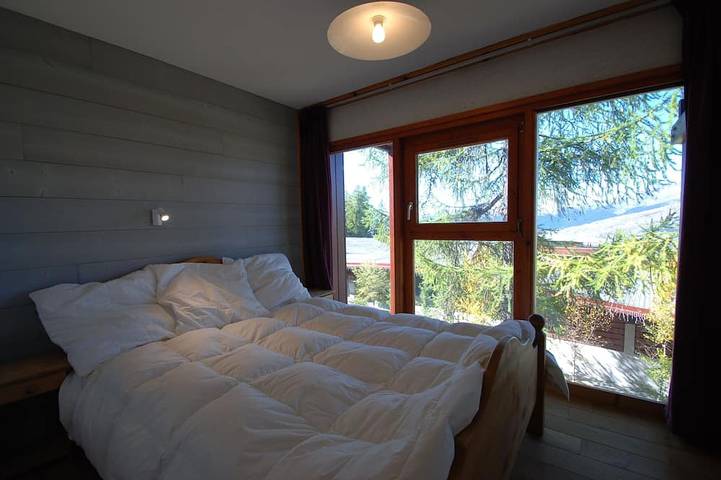 Ganze Wohnung, Les Arcs 1800, Duplex 6/7 Pers. Ski in, Westterrasse, Blick auf den Mont Blanc in Arc 1800, Bourg-Saint-Maurice