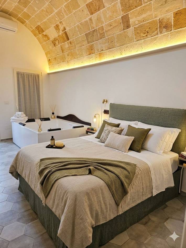 Gîte pour 2 personnes, avec jacuzzi et jardin à Copertino