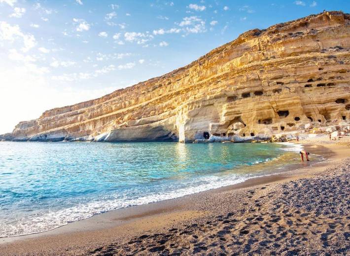 Location de vacances pour 6 personnes, avec piscine ainsi que vue et jardin dans Matala - 2