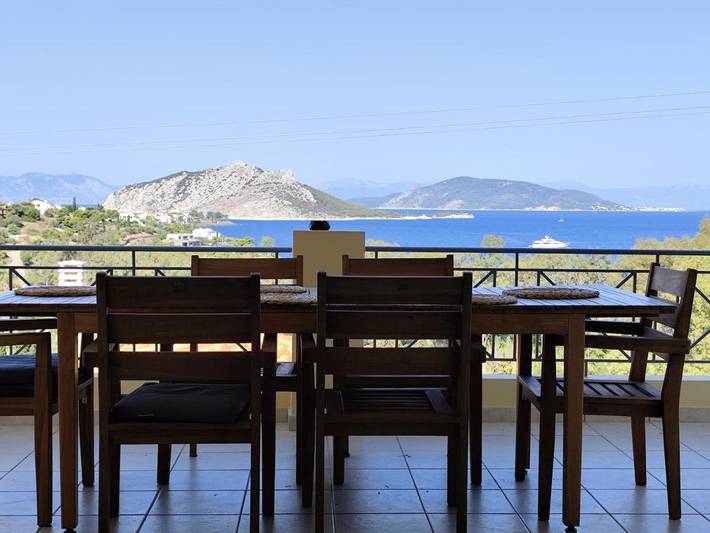 Location de vacances pour 4 personnes, avec Balcon et Terrasse ainsi que Jardin et Vue dans Perdika - 3