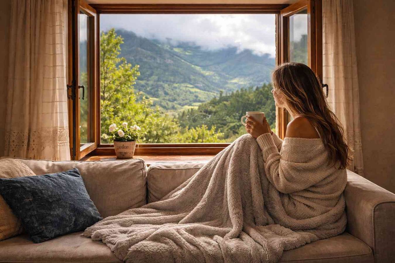 Finca 'La Carrozal Senda Del Oso' mit Bergblick, privater Terrasse und Wlan in Teverga, Cordillera Cantábrica