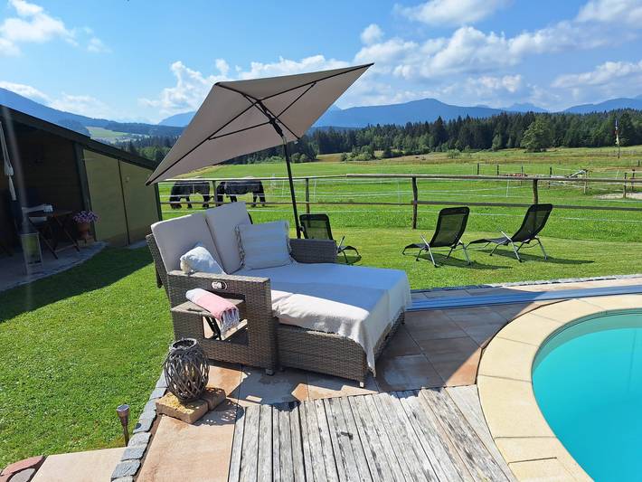 Ferienwohnung für 3 Personen, mit Sauna und Pool sowie Garten und Whirlpool, kinderfreundlich in Siegsdorf - 2