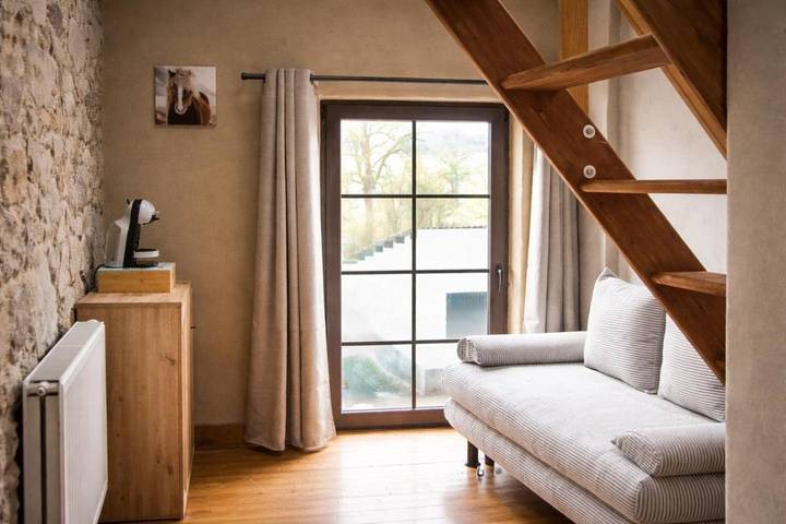 Chambre d’hôte pour 4 personnes, avec terrasse ainsi que vue et jardin à Vielsalm