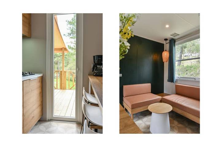 Caravane pour 6 personnes, avec terrasse et balcon/terrasse à Belvès - 2