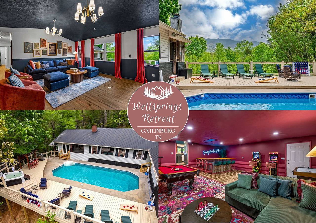 Wellsprings Retreat   Smoky Mtn Views   Sleeps 12 in Gatlinburg, Condado de Sevier