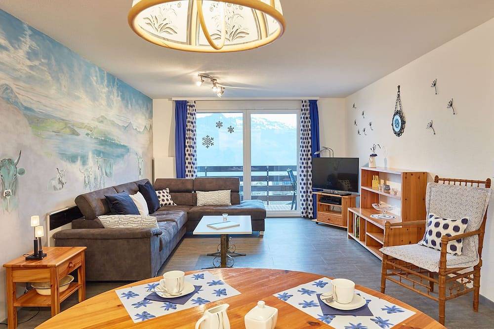 Ganze Wohnung, Gemütliche Familienwohnung für bis zu 6 Personen mit Panoramablick in Emmetten, Vierwaldstättersee
