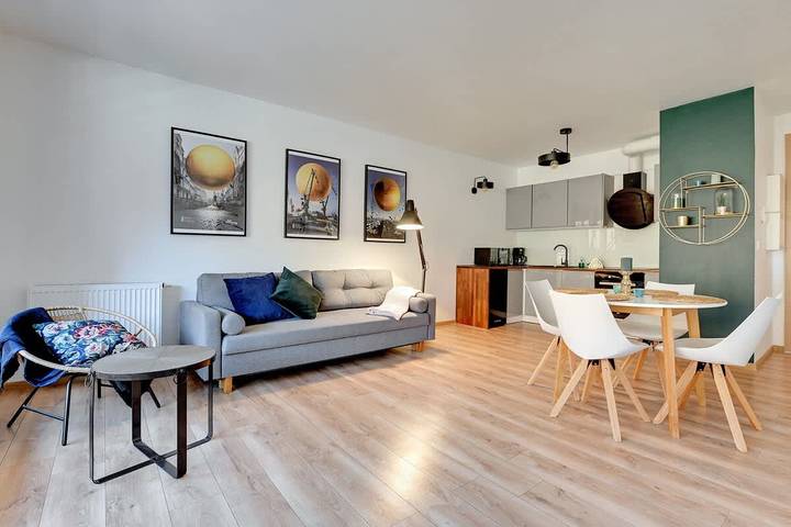 Vakantiewoning voor 4 personen, with Whirlpool and Tuin as well as Zwembad in Gdańsk