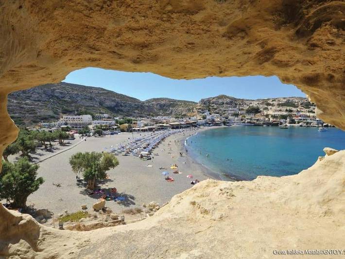 Gîte pour 6 personnes, avec piscine et terrasse ainsi que jardin et vue, animaux acceptés dans Matala - 4