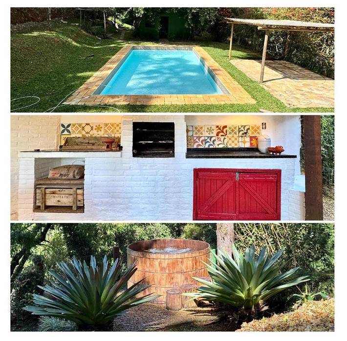 Casas e apartamentos de temporada para 10 pessoas, com piscina e jacuzzi e ainda jardim em Paty do Alferes