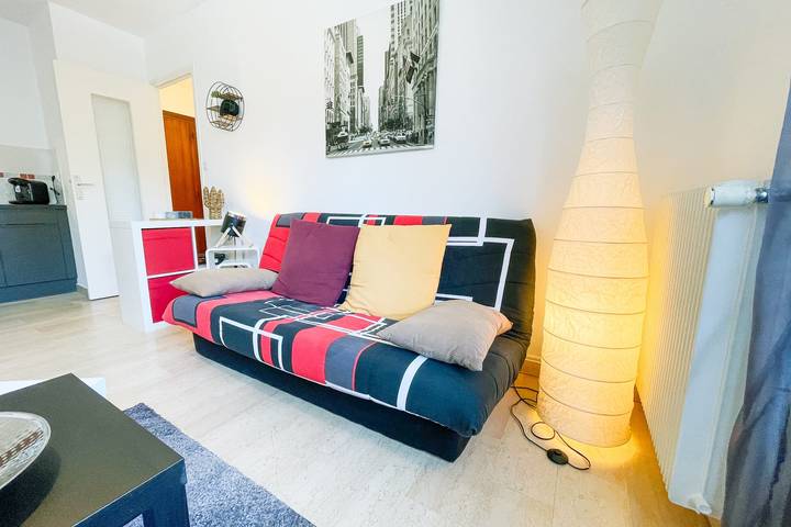 Studio entier, #Fq | La Pause Grenobloise  🗺️ | Studio - Balcon in Grenoble, Isère