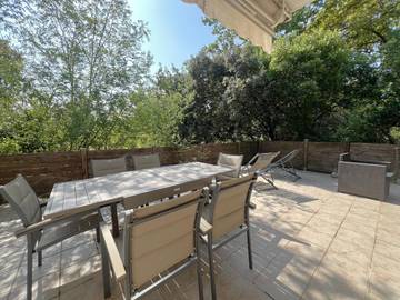 Gîte pour 4 personnes, avec terrasse dans Plage des Abatilles