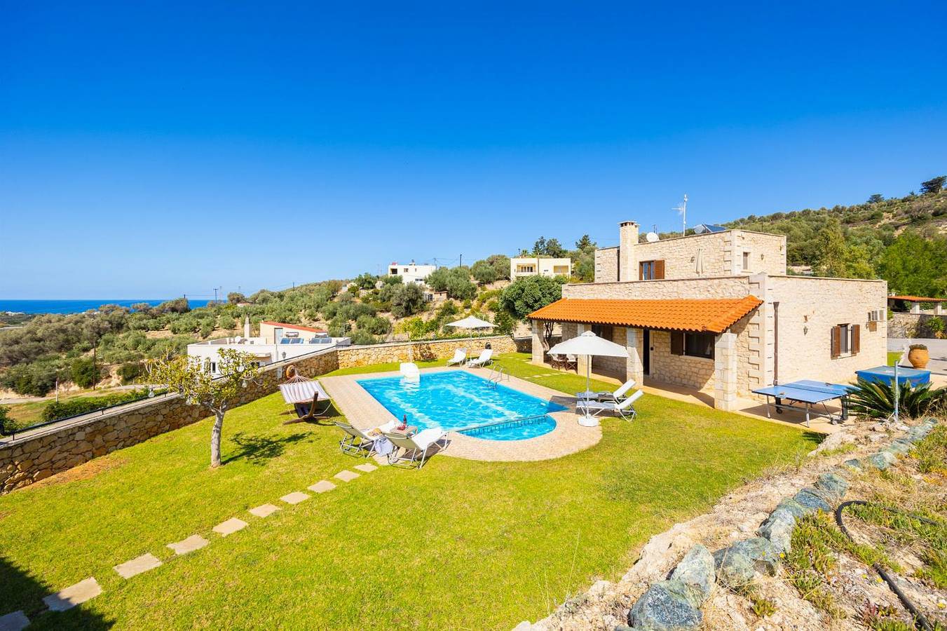 Villa für 7 Personen mit Terrasse in Rethymno und Umgebung