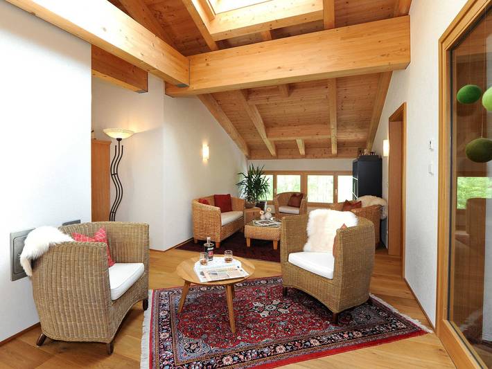 Hostel für 2 Personen, mit Balkon und Garten sowie Sauna in Au - 4