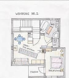 Ferienwohnung für 4 Personen, mit Balkon und Terrasse sowie Garten und Pool in Maria Alm - 4