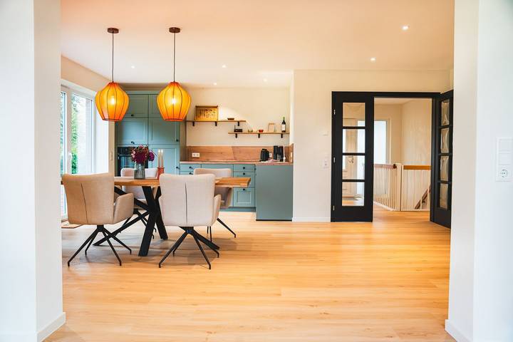 Ferienhaus für 6 Personen, mit Terrasse und Garten sowie Ausblick