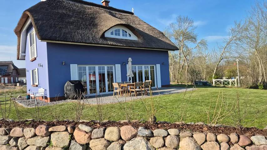 Ferienhaus mit Meerblick für 6 Personen, mit Garten und Terrasse sowie Sauna, mit Haustier