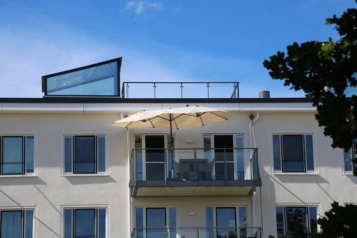 Geheel appartement, Fewo Kingfisher Dachterrasse: 105m² mit Dachterrasse, Balkon & Strandkörben in Strand Prora, Binz