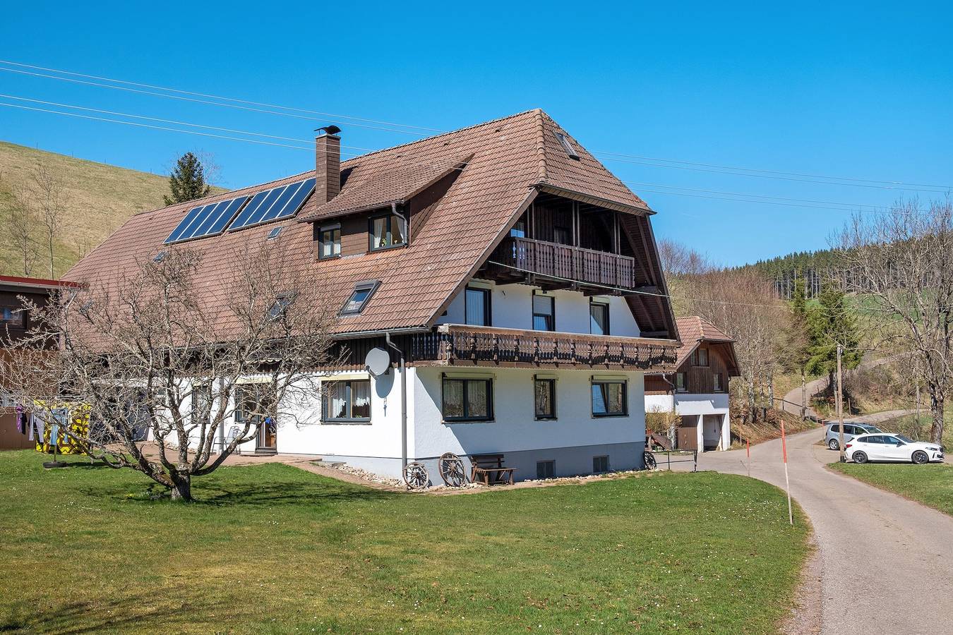 Ganze Wohnung, Ferienwohnung 'Armbruster' mit Gemeinschaftsterrasse, Gemeinschaftsgarten und Wi-Fi in St. Georgen, Mittlerer Schwarzwald