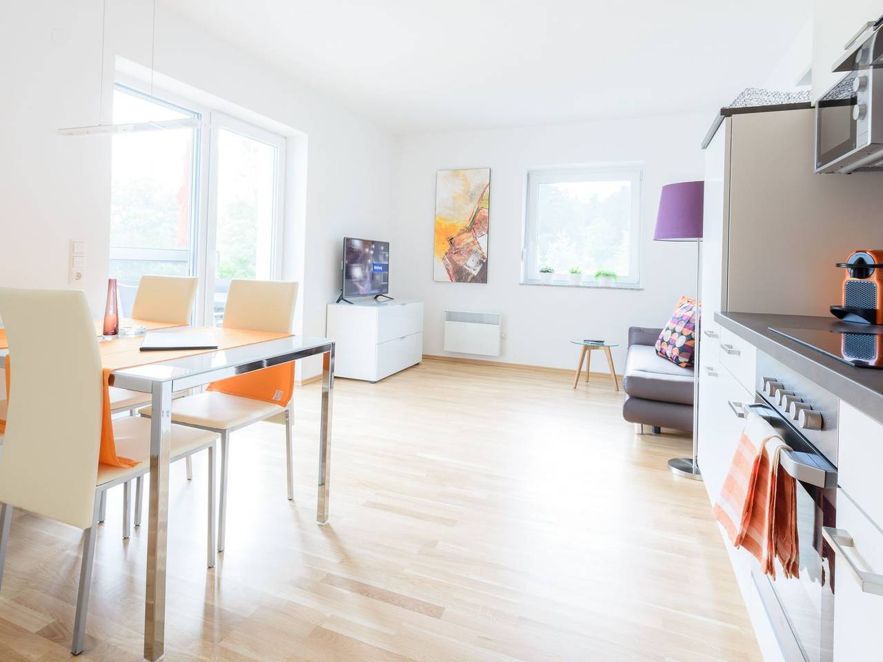 Ganze Wohnung, Stylisches Ferienappartment mit zwei Balkonen in Karawanken und Bachergebirge, Sankt Kanzian am Klopeiner See