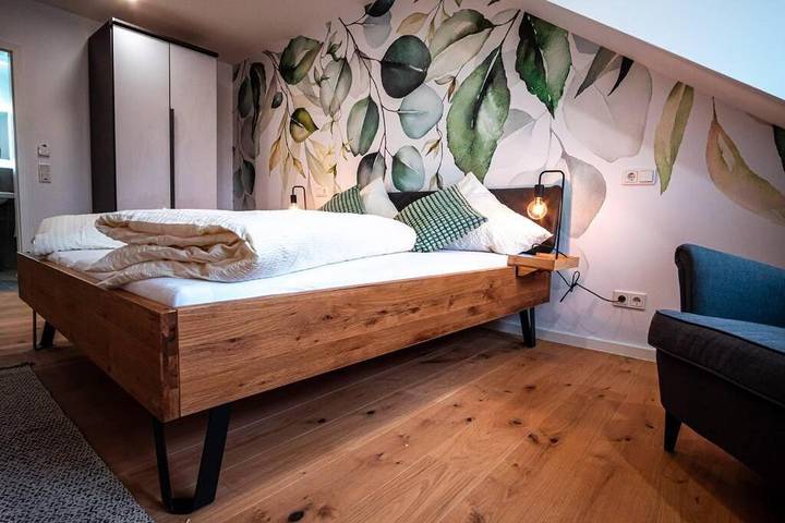 Ferienwohnung für 4 Personen, mit Ausblick und Garten