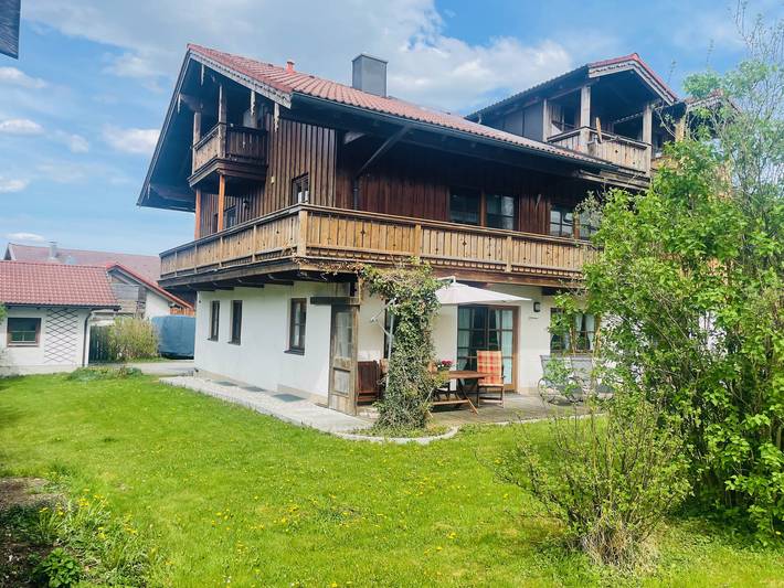 Ferienwohnung für 4 Personen, mit Terrasse und Balkon/Terrasse, mit Haustier in Bad Feilnbach
