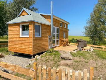 Ferienhaus für 3 Personen, mit Seeblick und Garten sowie Ausblick und Terrasse, mit Haustier an der Ostsee