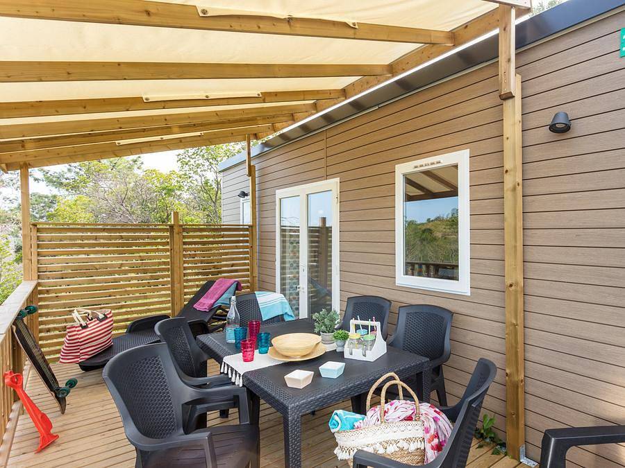 Hu Park Albatros Village - Mobile home 6 persons - Premium | 3 Bedrooms | 6 Pers. | Terrace Lounge | Air-con. in San Vincenzo, Etruscan Coast