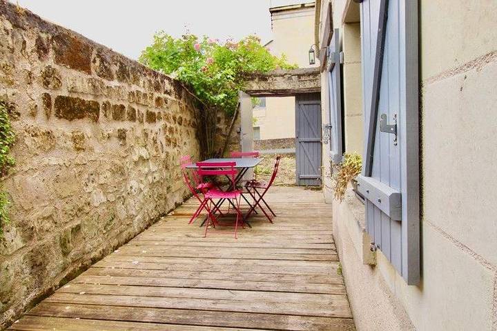 Location de vacances pour 5 personnes, avec terrasse à Montsoreau