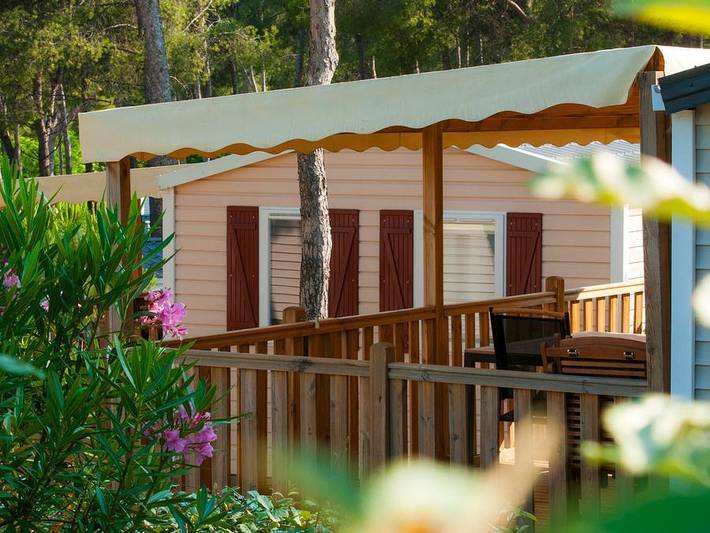 Camping Aec Vacances Les Dauphins - Mobilheim 5 personen - Vermietung Mobilheim Confort - 2 Zimmer in Saint-Cyr-sur-Mer, Mittelmeerküste (Frankreich)