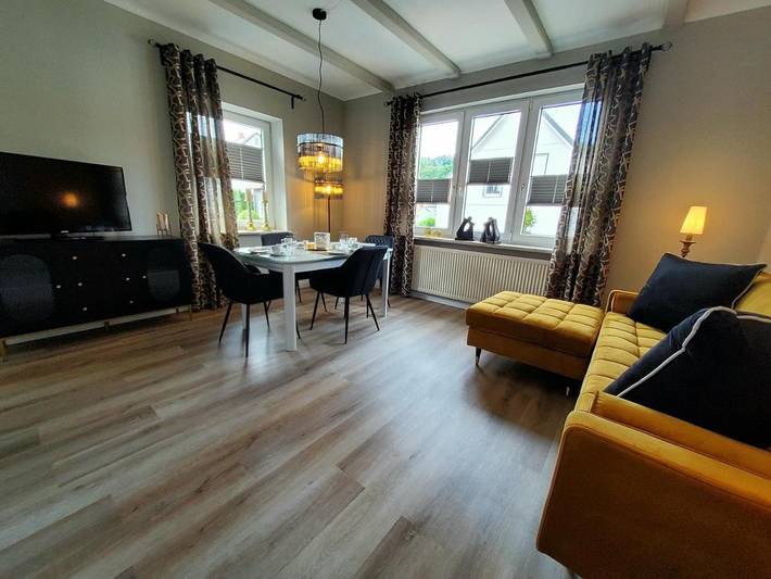 Ferienwohnung für 4 Personen, mit Garten und Ausblick in Tabarz